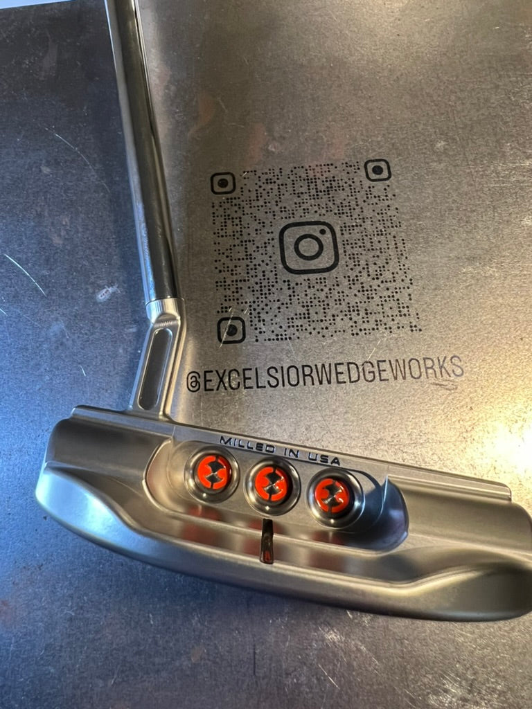 Custom Laser Engraved Putter with Paintfill - Excelsior Wedge Works