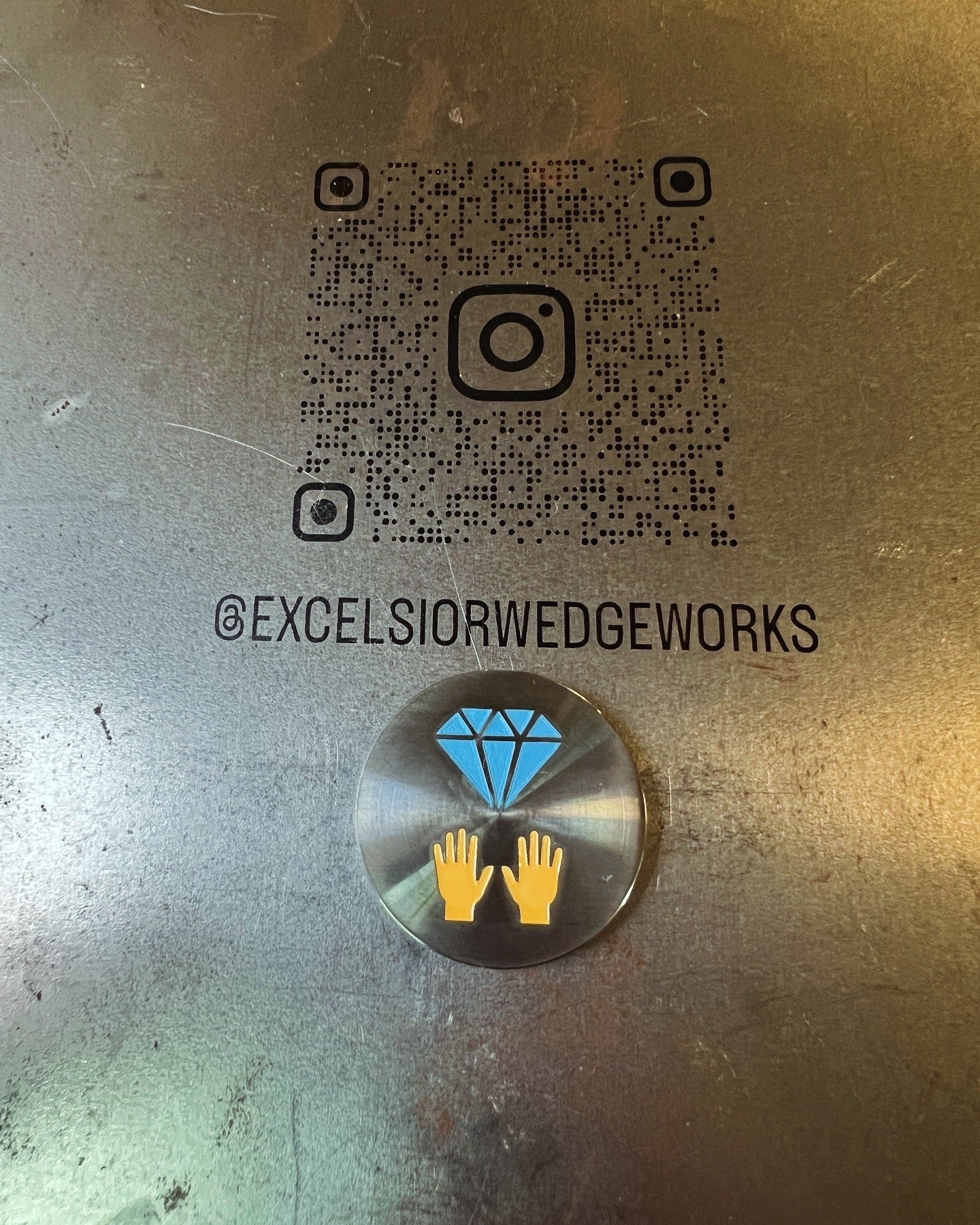 Diamond Hands Ball Marker - Excelsior Wedge Works