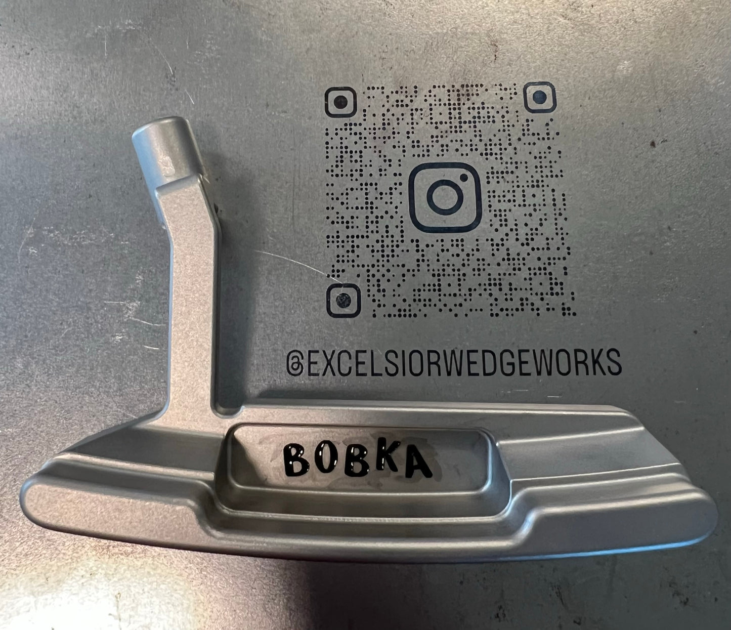 Custom Laser Engraved Putter with Paintfill - Excelsior Wedge Works