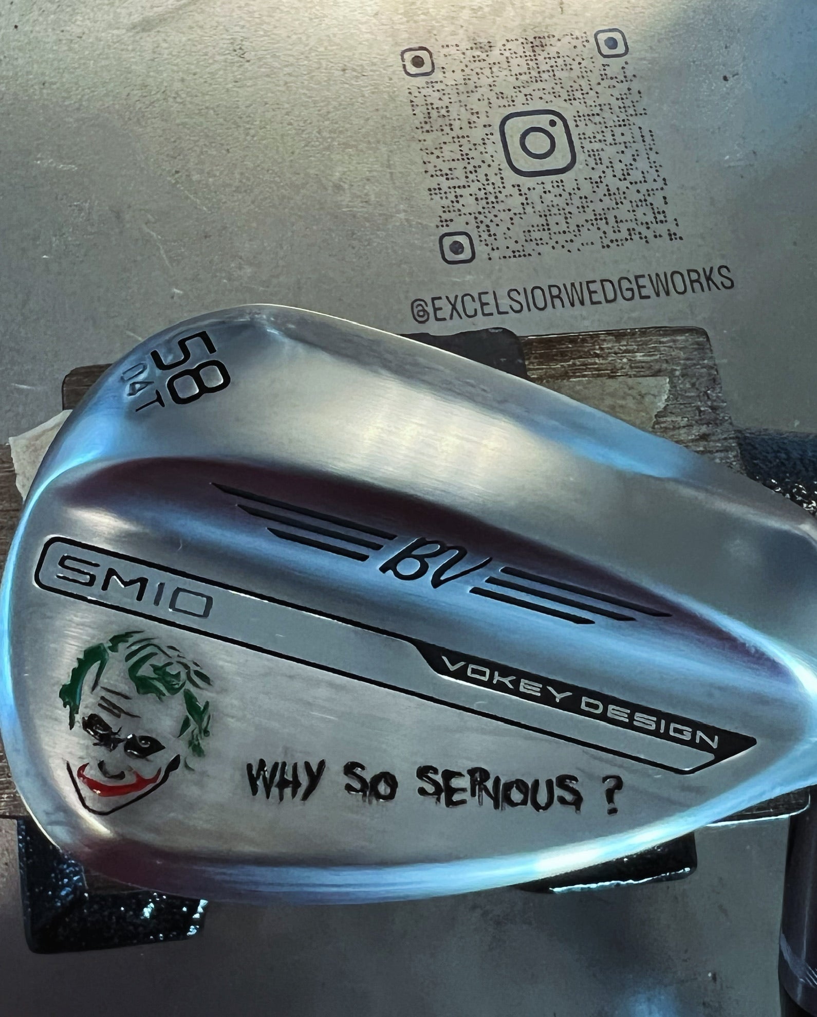 Custom Wedge Laser Engraved Wedge - Excelsior Wedge Works